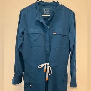 Figs Miller Jumpsuit Deep Reef S